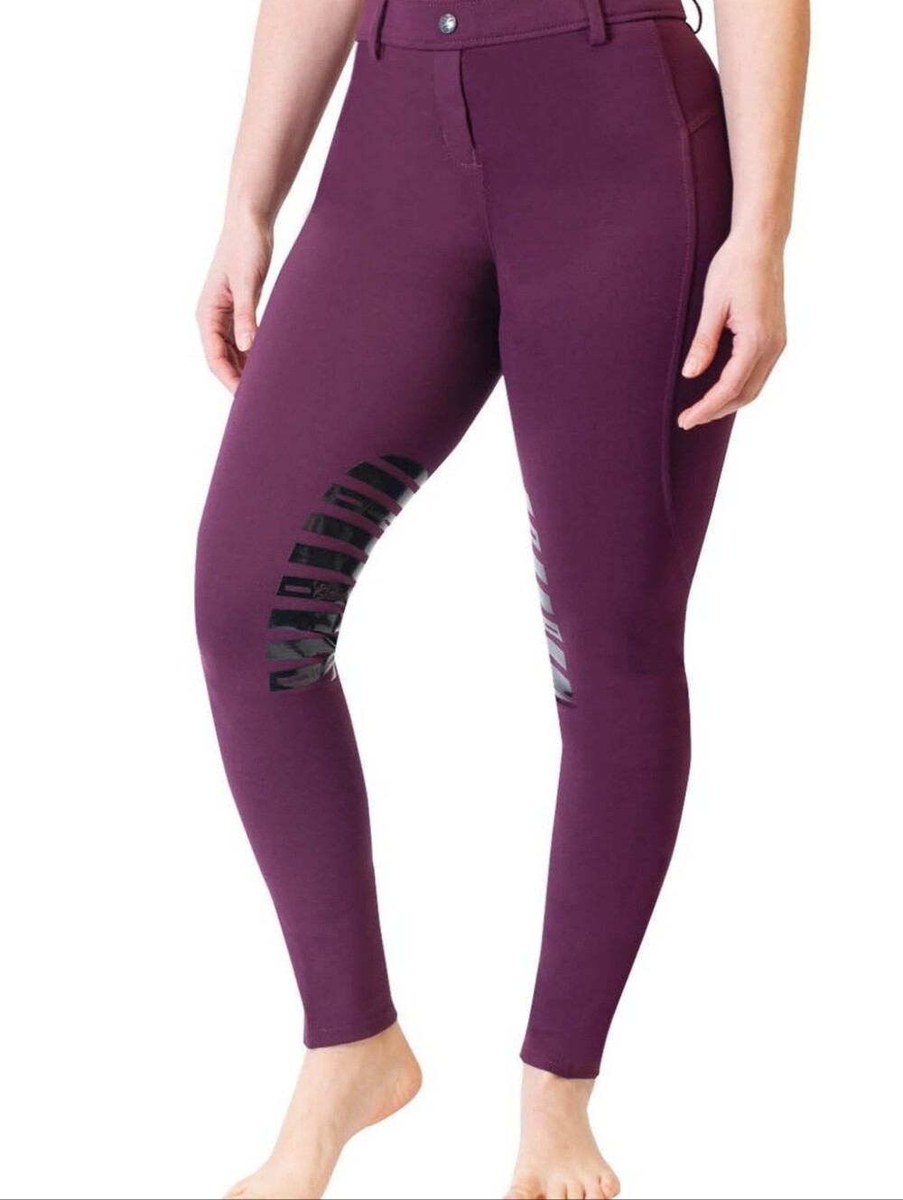 Elation Red Label Sport Burgandy/Plum Equestrian Pull-On Breech
